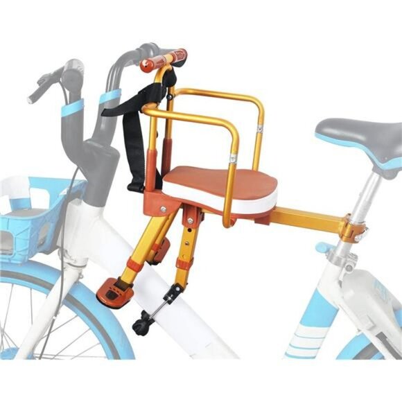 Kids Bike Seat,  New Aluminum Alloy Child Bike Seat, Portable Foldable - Picture 1 of 6